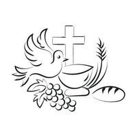 Christian Symbol design for print vector