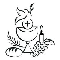 cristiano símbolo diseño para impresión o utilizar como póster, tarjeta, volantes, pegatina, tatuaje o t camisa vector