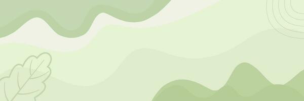 modern green abstract background in flat design vector