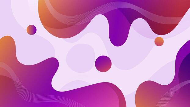 Colourful banner template with gradient color Design with liquid shape vector