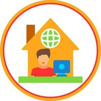 Work From Home Vector Icon Design