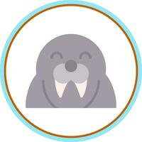 Walrus Vector Icon Design