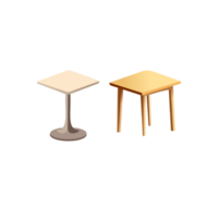 mesa jardín mueble de varios colores terraza marron d'inde, mesa generativo ai png