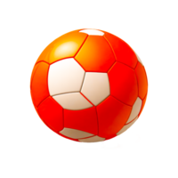 Fußball rot und Weiß generativ ai png