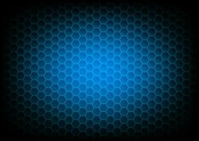 abstract background hexagon with gradient blue colors, vector illustration