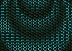 abstract background hexagon with gradient blue and gray colors, vector illustration