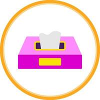 Tissue Box Vector Icon Design