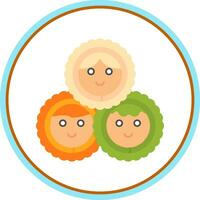 Eskimo family Vector Icon Design
