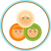 Eskimo family Vector Icon Design