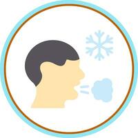 Frosty breath Vector Icon Design