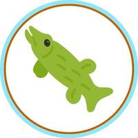 Northern pike Vector Icon Design