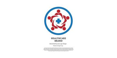 doctor and health care logo design for graphic designer and web developer vector