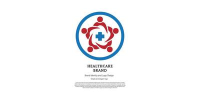 doctor and health care logo design for graphic designer and web developer vector