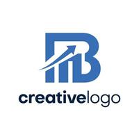 B and graph logo design template vector