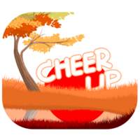 Cheer up and nature scene png