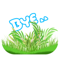 Bye bye nature landscape scene png