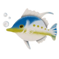 blu pesce arte cartone animato disegno png