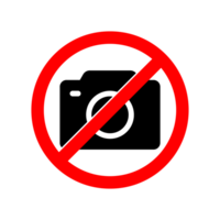 Nein Fotografie Zeichen, tun nicht Erfassung Foto, rot Signal zum Fotograf, beschränkt Bereich, Nein Kamera Symbol, Nein Video Aufzeichnung png