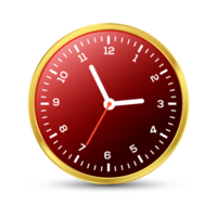 Glossy Face Clock Flat, Clock Face Isolated, Classic And Modern Wall Clock For UI UX Design, Presentation, Website And Apps, Office Hour, Deadline, Schedule Icon png