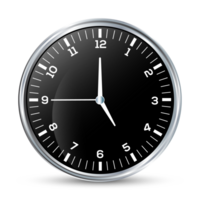 Glossy Face Clock Flat, Clock Face Isolated, Classic And Modern Wall Clock For UI UX Design, Presentation, Website And Apps, Office Hour, Deadline, Schedule Icon png