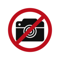 No Photography Sign, Do Not Capture Photo, Red Signal For Photographer, Restricted Area, No Camera Icon, No Video Recording png