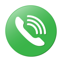 Trendy Telephone Icon Flat Style, Receive Phone Call, Design Element For Web And Mobile Application, Telephone Symbol png