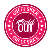 Out Of Stock Logo, Sold Out Badge, Sold Out Stamp, Out Of Stock Sign Products And Items, Retro Vintage, Limited Items Available, Alost Finished Products With Grunge Texture png