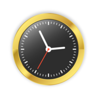 Glossy Face Clock Flat, Clock Face Isolated, Classic And Modern Wall Clock For UI UX Design, Presentation, Website And Apps, Office Hour, Deadline, Schedule Icon png