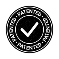 patenterad stämpel, patenterad bricka, sudd stämpel, patent godkänd märka, auktoriserad ikon, logotyp, retro, årgång, patent applicerad ikon png