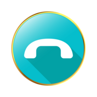 Trendy Telephone Icon Flat Style, Receive Phone Call, Design Element For Web And Mobile Application, Telephone Symbol png