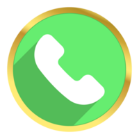 Trendy Telephone Icon Flat Style, Receive Phone Call, Design Element For Web And Mobile Application, Telephone Symbol png