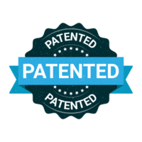 gepatenteerd stempel, gepatenteerd insigne, rubber stempel, octrooi goedgekeurd label, gecertificeerd icoon, logo, retro, vintage, octrooi toegepast icoon png