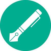 Ink Pen Vector Icon Design