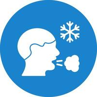 Frosty breath Vector Icon Design