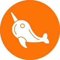 Narwhal Vector Icon Design