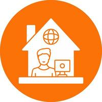 Work From Home Vector Icon Design