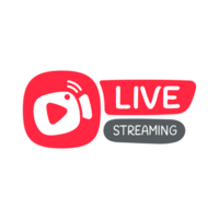 social media live broadcast icon streaming video online meeting png