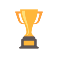 el dorado trofeo de éxito. premios para ganadores de Deportes juegos png