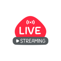 social media live broadcast icon streaming video online meeting png