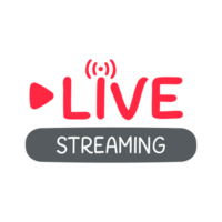 social media live broadcast icon streaming video online meeting png