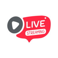 social media live broadcast icon streaming video online meeting png