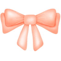 peach ribbon bow png