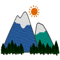 landscape with mountains png