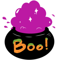 halloween witch pot png