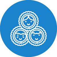 Eskimo family Vector Icon Design