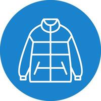 Winter jacket Vector Icon Design