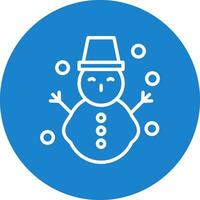 Snowman Vector Icon Design