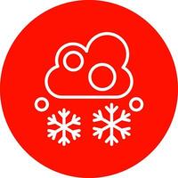 Snowfall Vector Icon Design