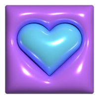 cute simple 3d shapes include of heart, star, triangle, circle, square png