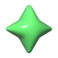 cute simple 3d shapes include of heart, star, triangle, circle, square png